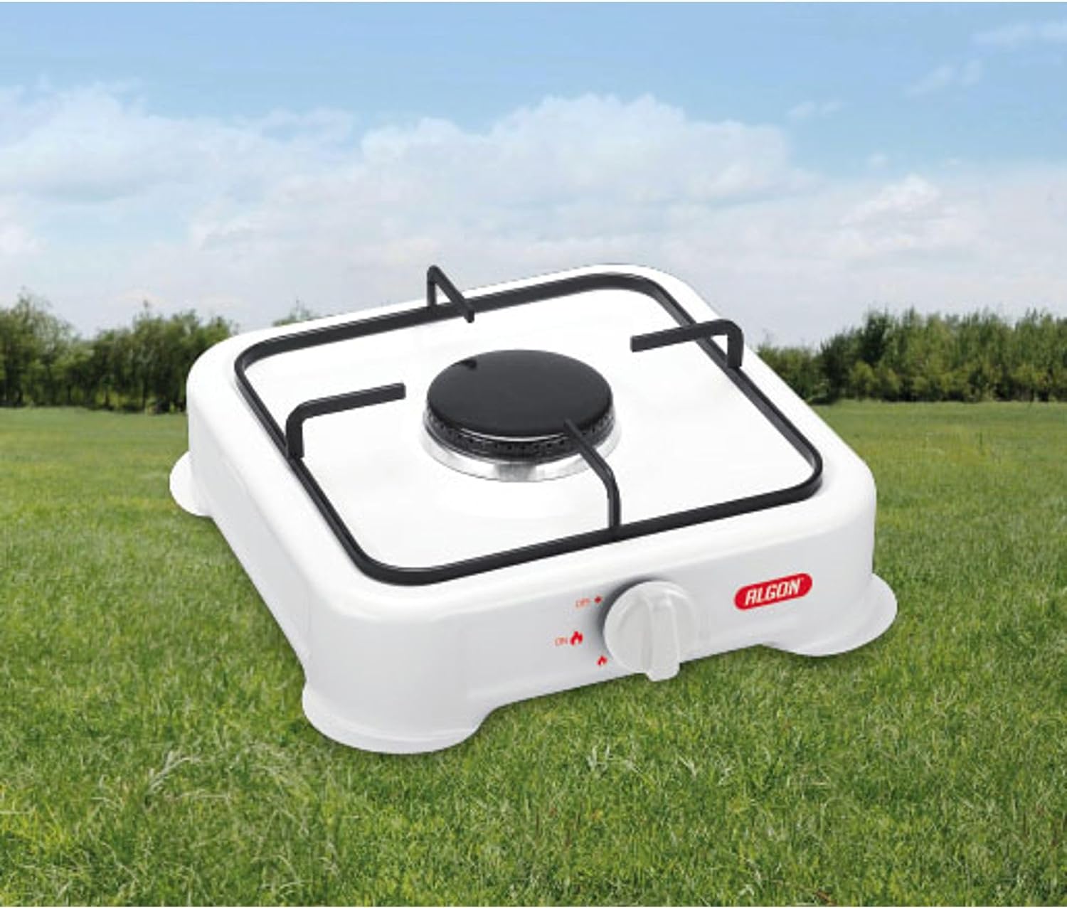 ALGON | Gas Stove 1 Fire with Lid – Portable Gas Stove for Camping, Emergencies and Home - Imagen 3