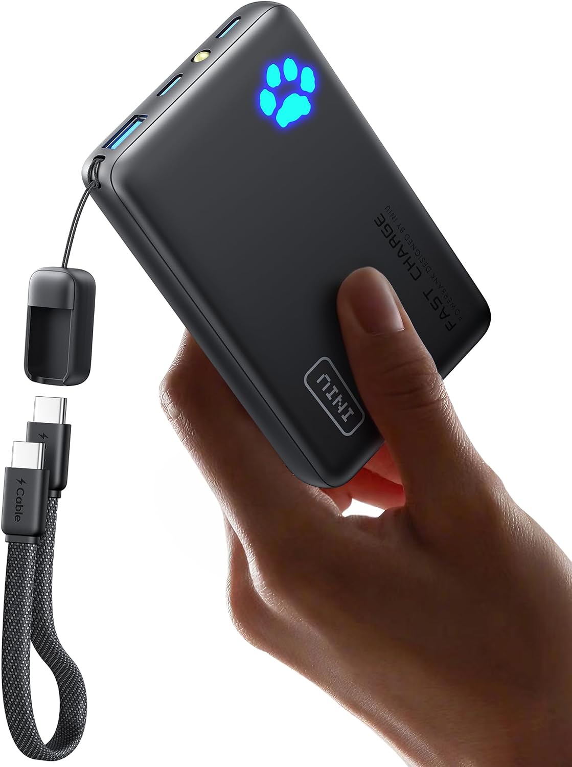 INIU Power Bank, Small 45W Quick Charge 10000mAh USB C External Battery