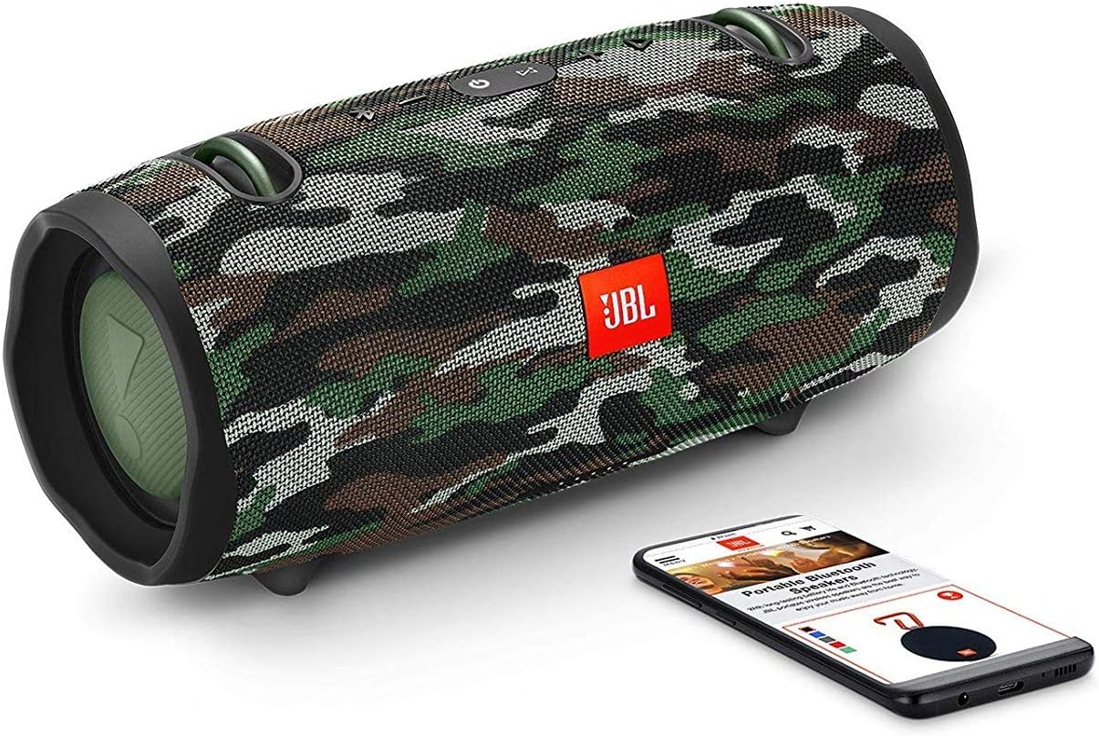 JBL DevaCurl 1 Xtreme 2 Waterproof Portable Wireless Bluetooth Speaker, Camouflage Design, 18/8 Stainless Steel - Imagen 5