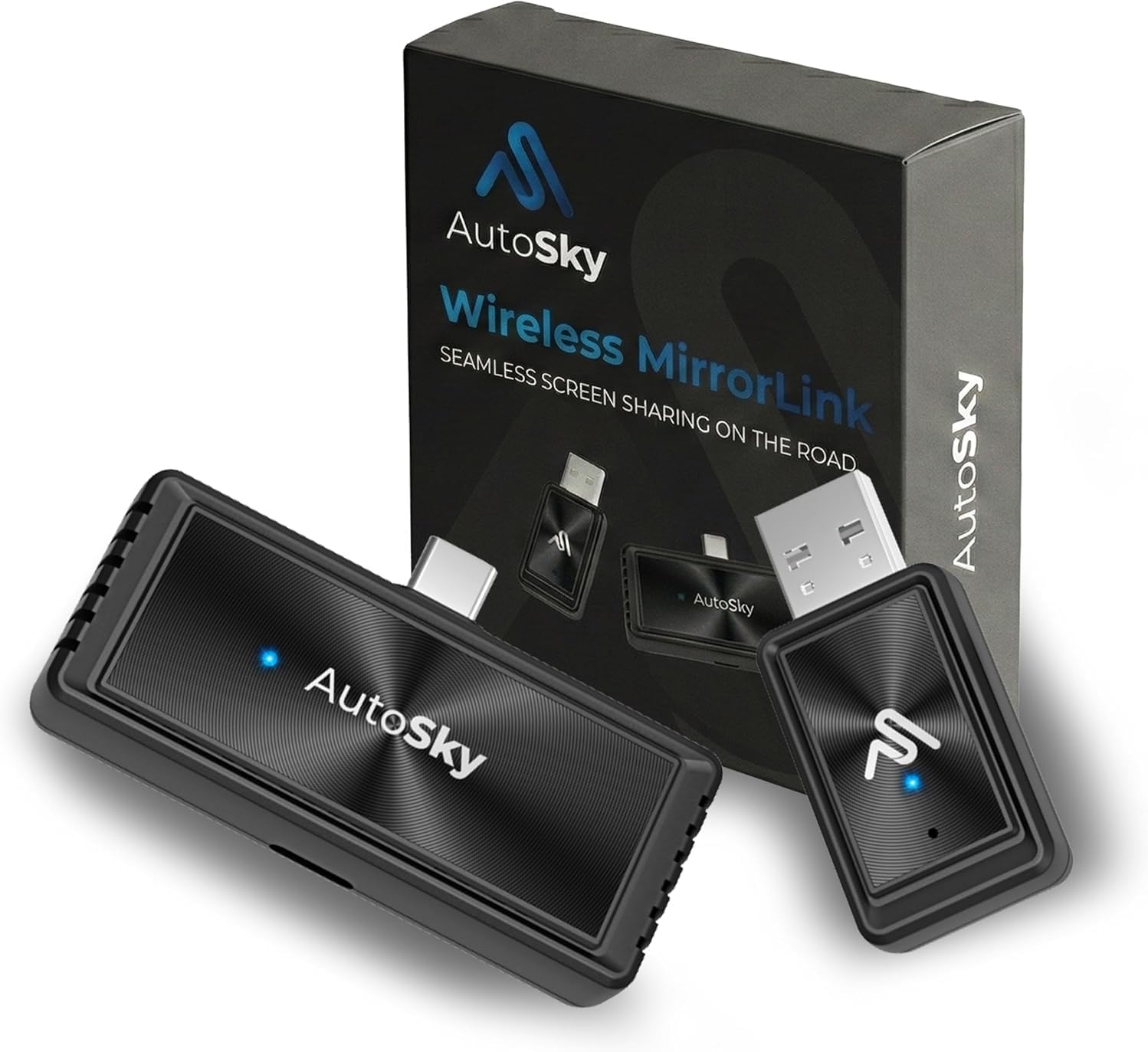 AutoSky Air Pro Wireless Display Mirror Adapter for CarPlay, Wireless CarPlay Adapter, USB-C DP Alt Mode for Smartphone, Car Mirror, Streaming and Charging - Imagen 6