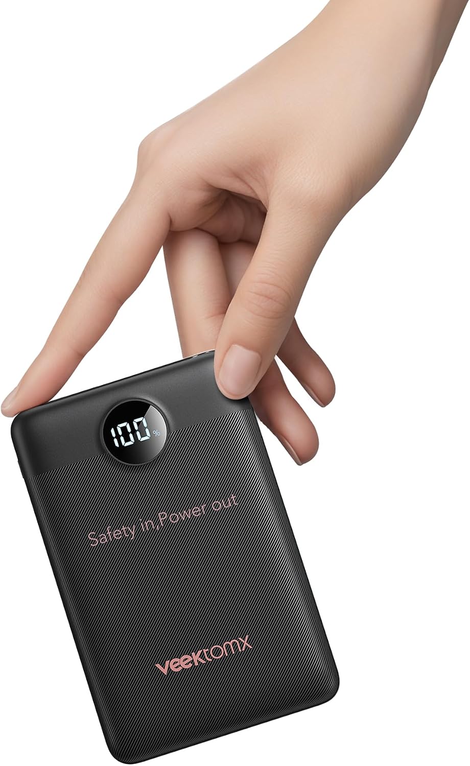 VEEKTOMX External Battery Quick Charge 22.5 W, Mini Power Bank 10000 mAh