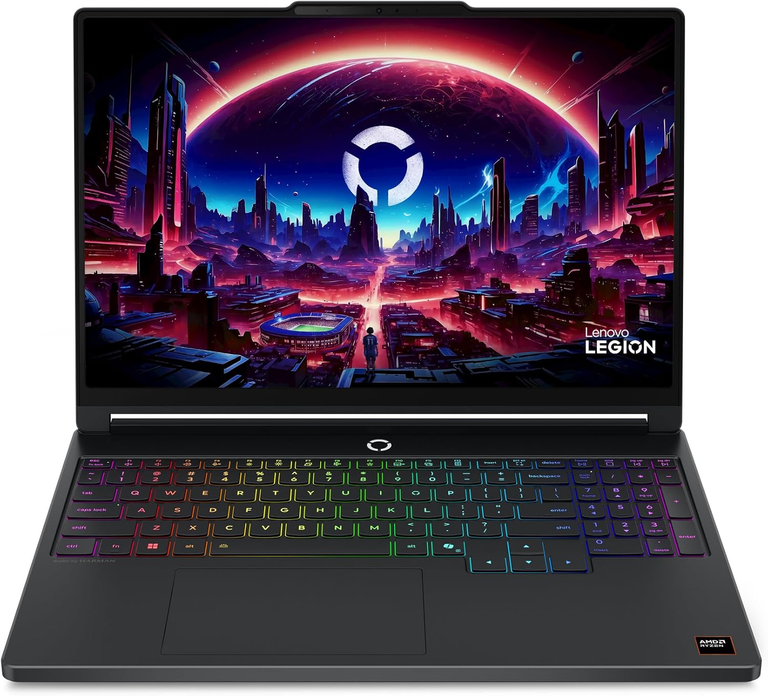 Lenovo Legion 5 Gen 11 – Gaming Notebook IA 15.3 Inch OLED (AMD Ryzen 7 250, NVIDIA GeForce RTX 5060, 165Hz, 16GB RAM, 512GB SSD, Wi-Fi7, Without Operating System) QWERTY RGB Backlight, Spanish-Black