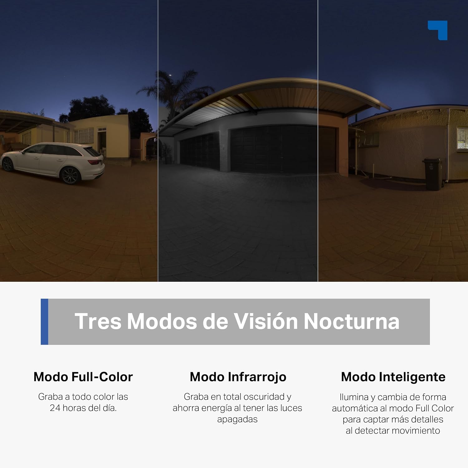 Tapo C520WS – Outdoor WiFi Surveillance Camera 360º, 2K QHD, AI Detection | Motion Detection, People, Pets, Vehicles and more. Color Night Vision. Light and sound alarm. Supports MicroSD. - Imagen 4