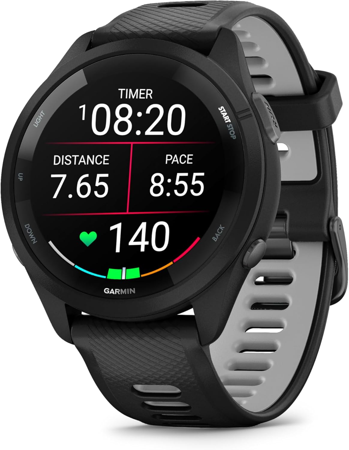 Garmin Forerunner 265 GPS Running Smartwatch, AMOLED Touchscreen, Optimized Metrics, Training Plans, Pay, Music, 13-Day Runtime, Black | 1.3 Amoled 46mm touch screen, built-in multi-band GPS, training metrics and recovery information - Imagen 2