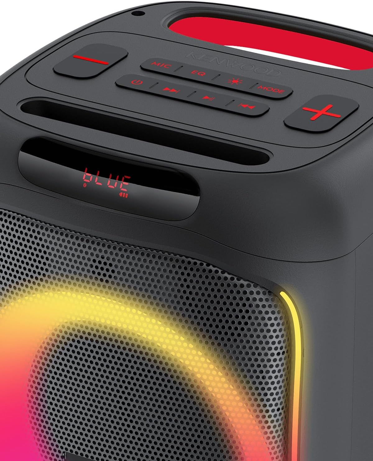 Kenwood AS-P200BT Party Speaker Bluetooth 50W RMS, TWS, USB, SD, Black | Built-in DSP amplifier, 165 mm woofer + 2 tweeters 25 mm, Li-Ion battery 10 h, dynamic light show - Imagen 5