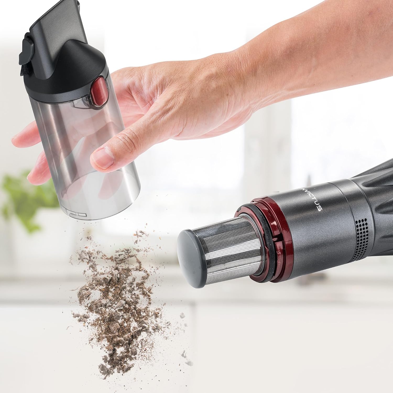 Genius A28178 – Handheld Vacuum Cleaner (PP, Stainless Steel, Anthracite) - Imagen 5