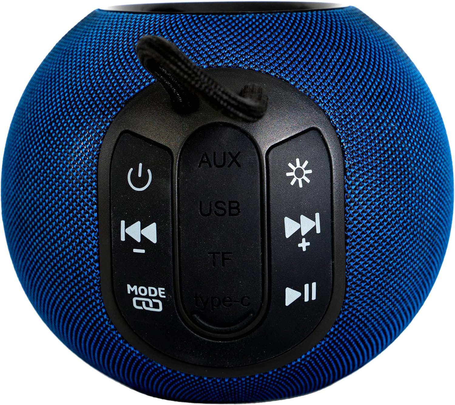 Ibiza - Boomy - Portable Round Bluetooth 360° 2.5" Battery Powered Speaker with LED Luminous Rings and TWS Function - Midnight Blue - Imagen 2
