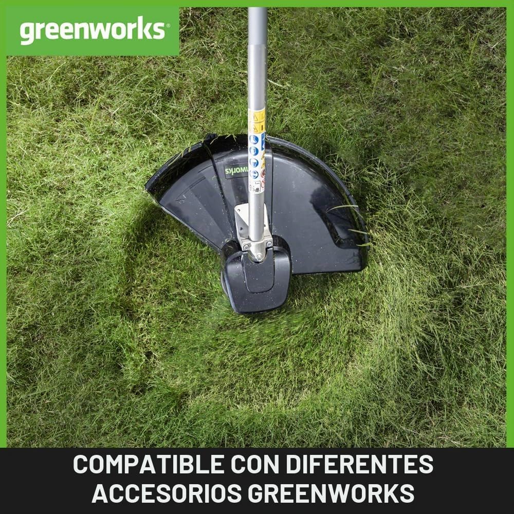 Greenworks Tools Electric Trimmer and Brush Cutter 230V 1200W 40 cm Cutting Width, 2 mm Thread/Blade, Additional Adjustable Handle, Green, Black, Grey, GST1246 - Imagen 6