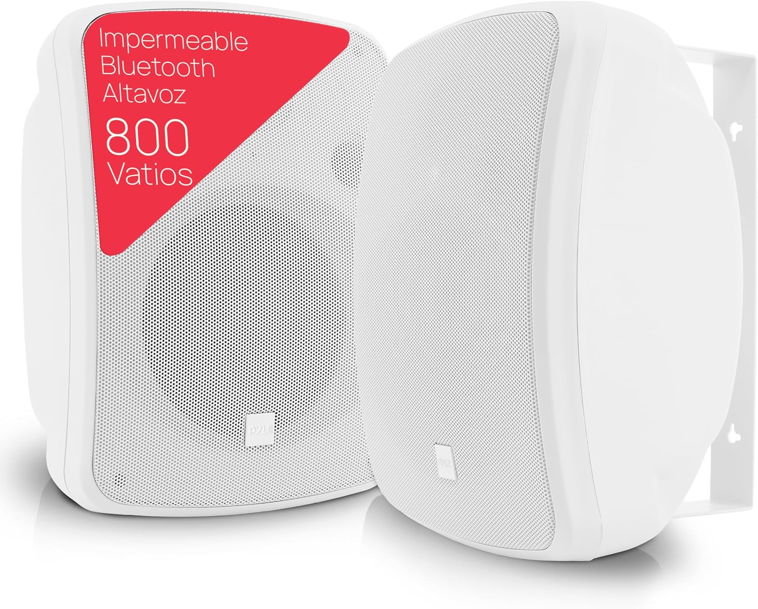 Pyle Bluetooth Speakers, Wireless, Outdoor, Indoor, 6.5", 2-Way, 800V, Weatherproof, Universal Wall Mount, Ceiling