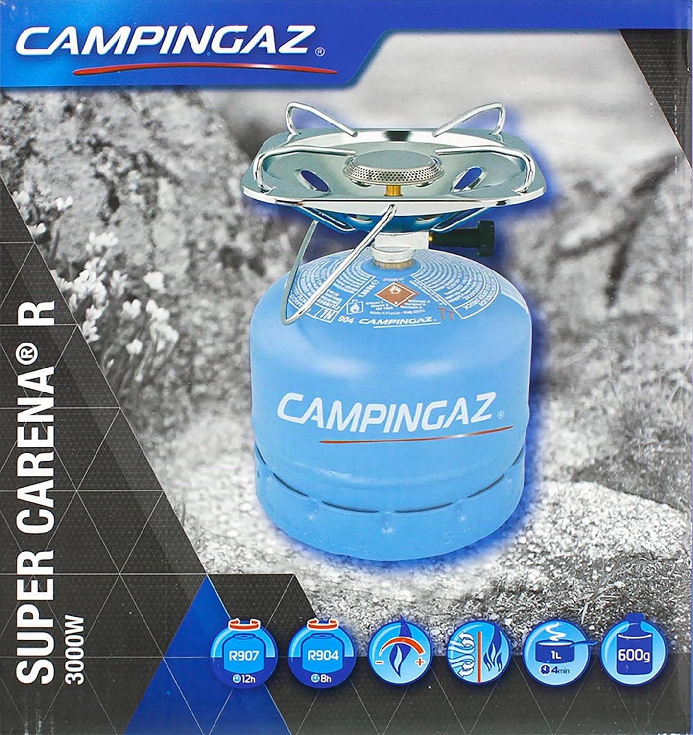 Campingaz Gas Stove Super Sand R, Portable Cooker, 1 Fire, Works with Campingaz R904/907, 3000 W - Imagen 4