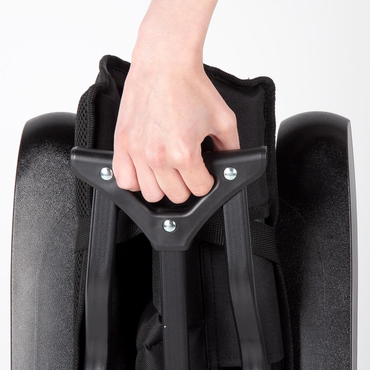 AKTIVE 63058 Padded Folding Chair, 5 Positions, Supports 110 kg, Non-Slip Stops, Aluminium Frame, Polyester Fabric, Folding Chairs, Includes Carry Case, 49 x 76 x 109 cm, Black - Imagen 6
