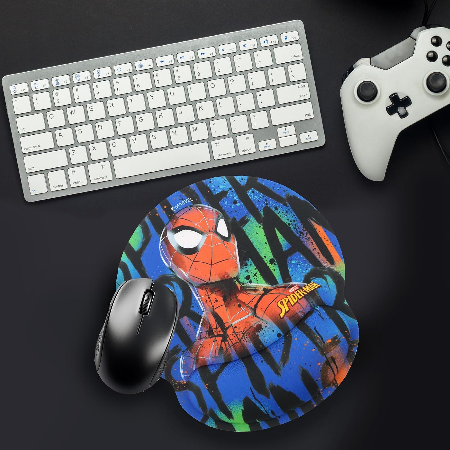 WONDEE [Opportunity Spiderman Ergonomic Mouse Pad, Gel Wrist Rest Mouse Pad, Marvel Exclusive Fans, Spiderman Original Gifts for Men and Boys from Marvel - Imagen 2