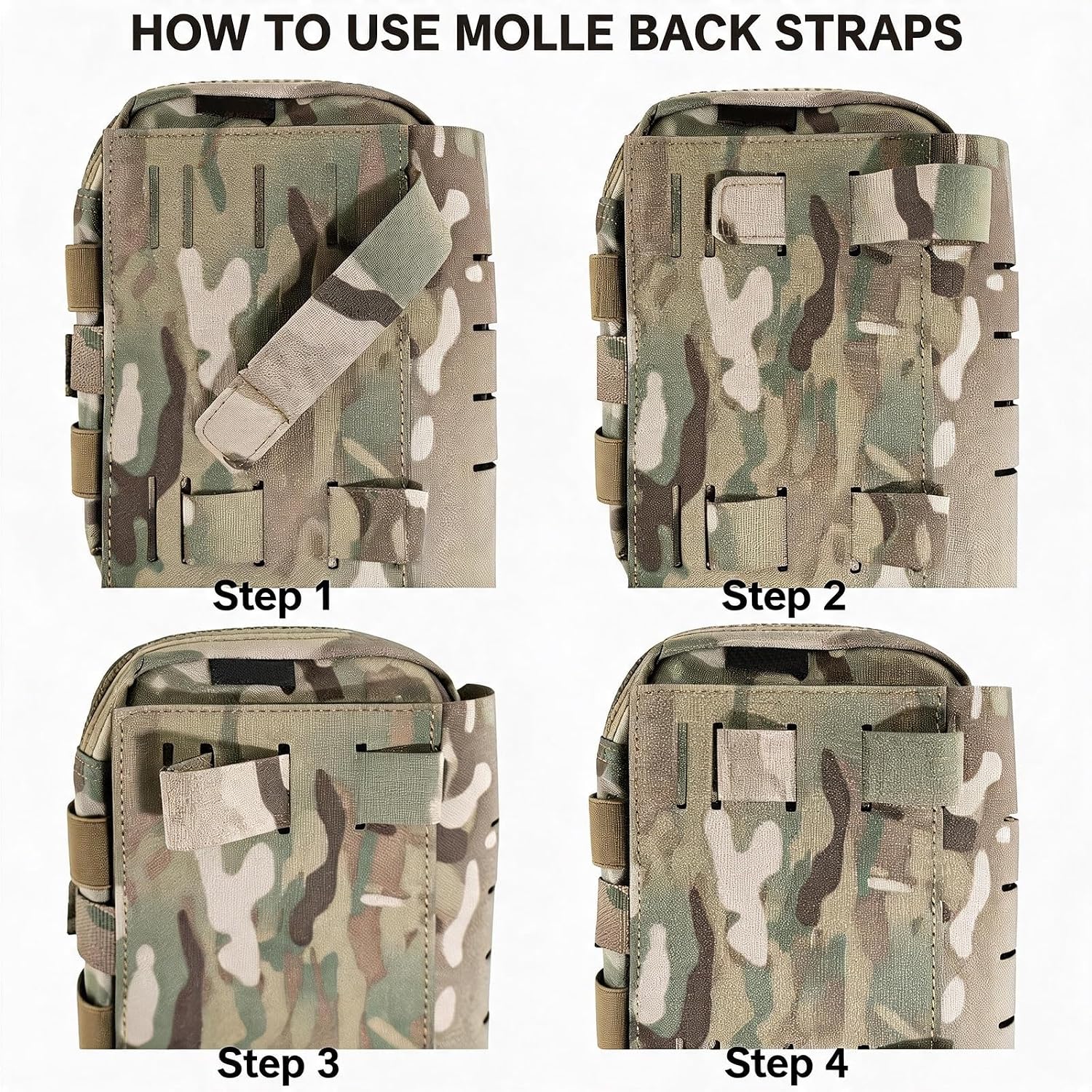 Bolsa IFAK Molle de Extracción Rápida, Bolsa Médica Táctica Compacta | Liberación Rápida con Identificación Inmediata Roja para Supervivencia de Emergencia, Accesorios EMT para Acampada - Imagen 7