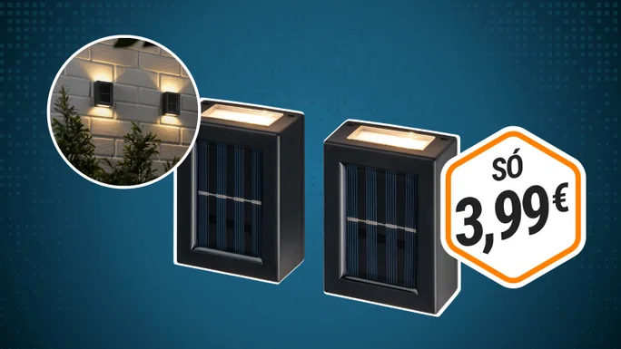 Los apliques solares LED LIVARNO cuestan solo 3,99 € el paquete