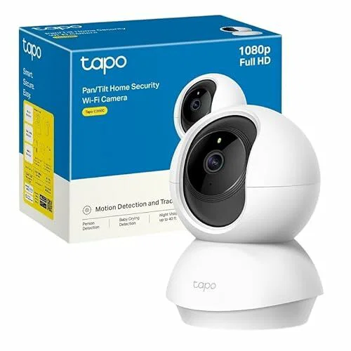 Tapo Cámara de vigilancia WiFi interior 360° 1080p C200C
