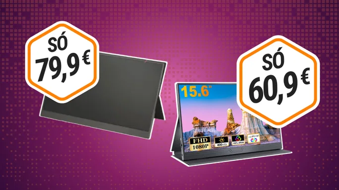 Monitor portátil TRONIC de Lidl, por 79,99 €, con CUIUIC de Amazon, por 60,98 €.