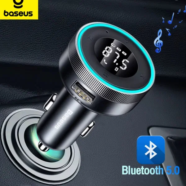 Transmisor FM modulador inalámbrico para coche Baseus