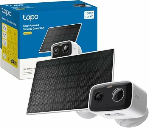 Tapo C400 Kit, cámara de vigilancia Wi-Fi exterior, 1080p, IP65, solar