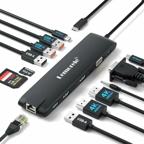 Concentrador Lemorele 2 HDMI 4K