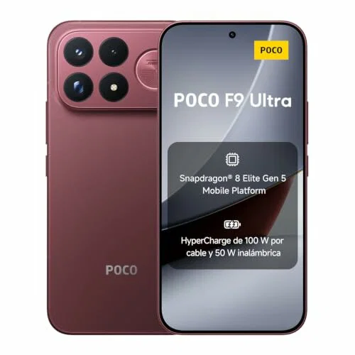 Xiaomi POCO F9 Ultra 12GB + 256GB, Cereza Oscuro