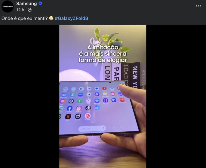 Publicación de Samsung Portugal