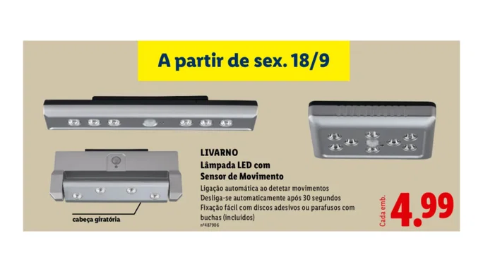 Luz LED en Lidl por sólo 4,99 euros