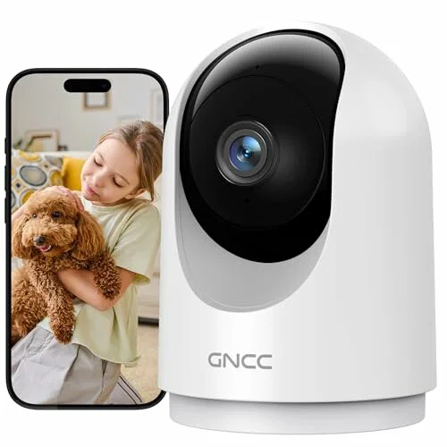 GNCC Cámara de Vigilancia WiFi Interior P5W 2K 3 MP