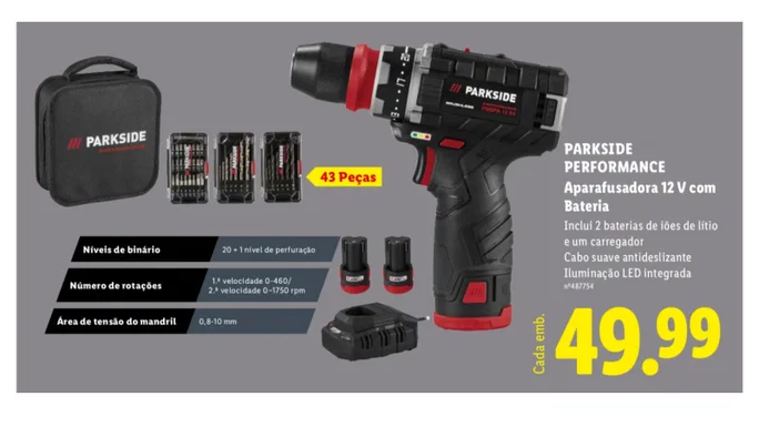 Destornillador de 20 V con batería