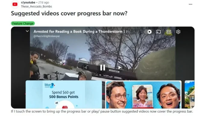 Este error de YouTube ha estado molestando a cualquiera que vea videos en su teléfono celular durante meses