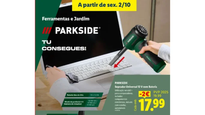 Aspirador de líquidos y poli sin cable Lidl