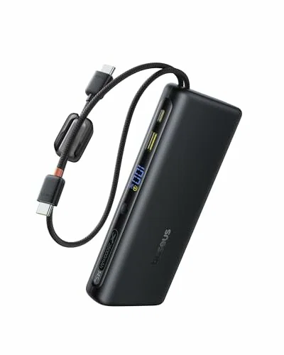 Baseus FC41 145 W 25.000 mAh, batería externa con 2 cables USB-C