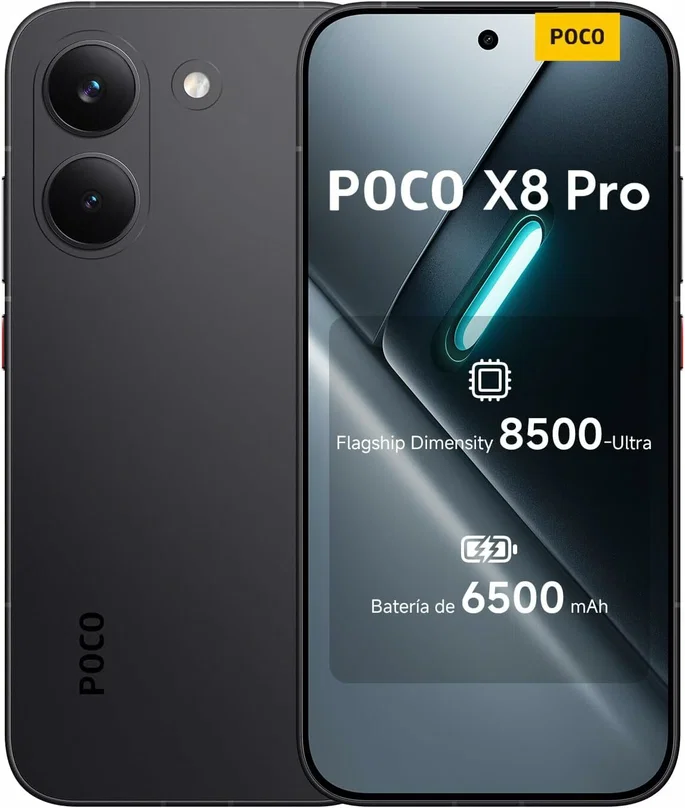 XIAOMI POCO X8 Pro 12 + 512 GB Smartphone Negro 6500 mAh Batería