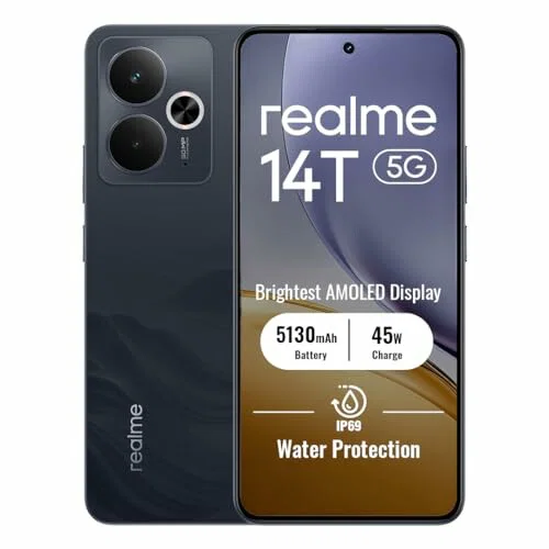 realme 14T 5G 8GB + 256GB, negro
