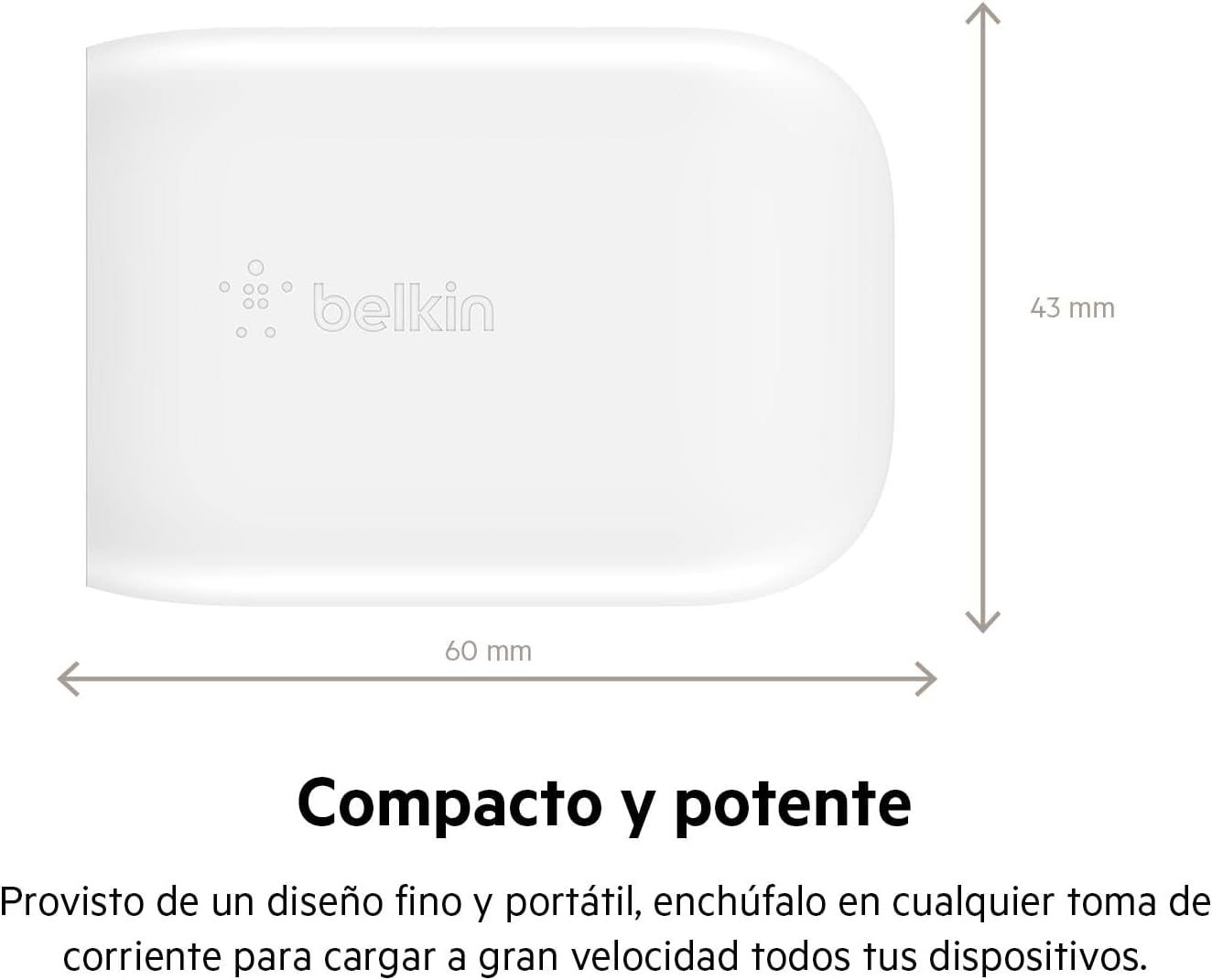 Belkin 30W USB-C Charger with PPS, PD 3.0 Fast Charging, USB-IF Certified USB C Charger for iPhone 17, iPhone Air, iPhone 16, Samsung Galaxy, Z Fold, Pixel, iPad, Note, AirPods - Imagen 6