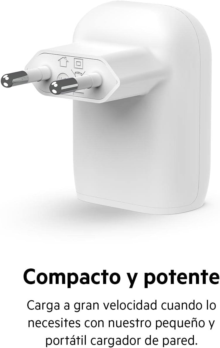 Belkin 30W USB-C Charger with PPS, PD 3.0 Fast Charging, USB-IF Certified USB C Charger for iPhone 17, iPhone Air, iPhone 16, Samsung Galaxy, Z Fold, Pixel, iPad, Note, AirPods - Imagen 5