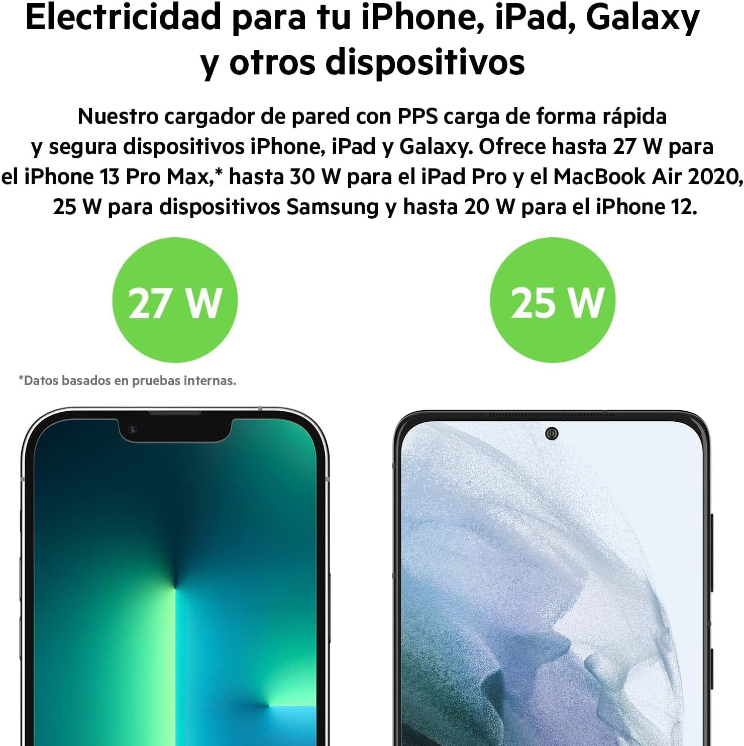 Belkin 30W USB-C Charger with PPS, PD 3.0 Fast Charging, USB-IF Certified USB C Charger for iPhone 17, iPhone Air, iPhone 16, Samsung Galaxy, Z Fold, Pixel, iPad, Note, AirPods - Imagen 2