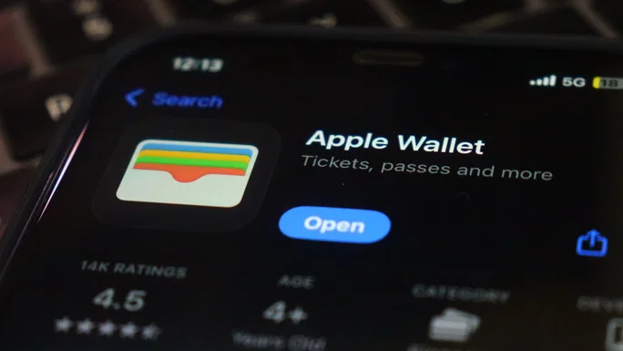 billetera de manzana