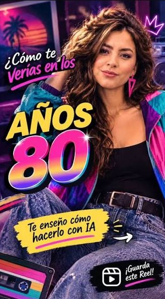 Cómo hacer la foto de los años 80 en Instagram con IA