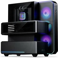 Phanteks EX5 PLUS DRGB Caja ATX negra con AIO 360 mm