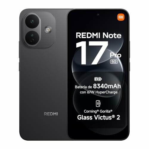 REDMI Note 17 Pro 5G 8GB + 512GB, Negro