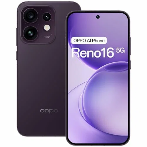OPPO Reno16 5G 8+256 GB, Púrpura Negro