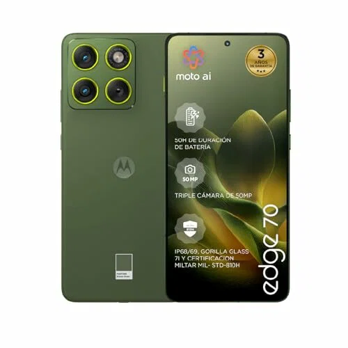 Motorola Edge 70 24 GB (12 GB + 12 GB RAM Boost)/512 GB Verde Bronce