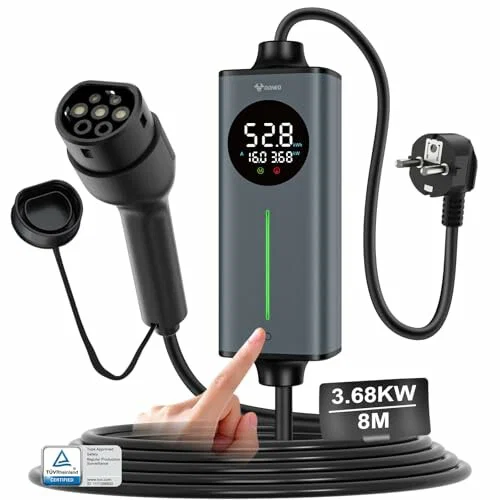 GONEO D2E-E16EU-8M Cargador portátil Tipo 2, Schuko, 16 A, 3,68 kW, 8 m