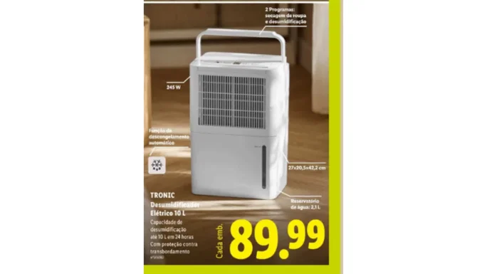 deshumidificador eléctrico en Lidl
