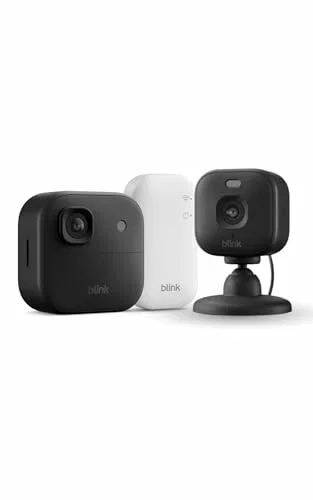 Cámara exterior Blink 2K+ con mini cámara 2K+, negra