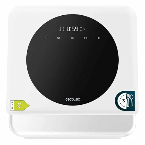 Cecotec Bolero Aguazero 1100, lavavajillas de encimera compacto