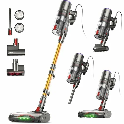 FAMIVAC FV2 Aspirador vertical con cable, 600 W, 65 kPa