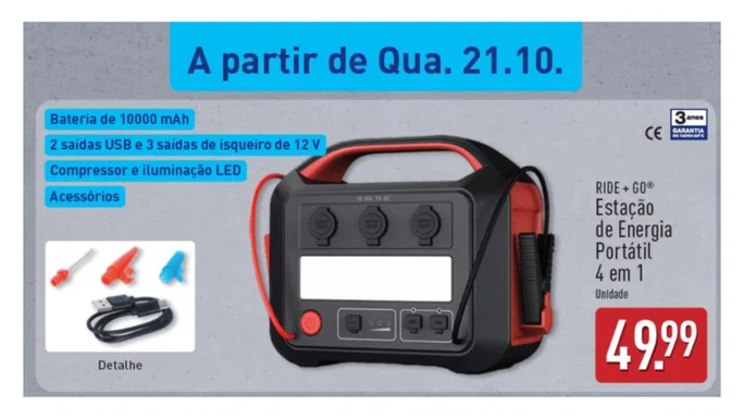 Central eléctrica portátil 4 en 1 por menos de 50 euros