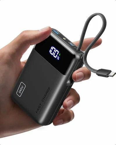 Power Bank INIU P51L 20.000 mAh 45 W con cable USB-C integrado