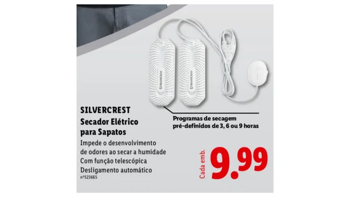 Secador de zapatos eléctrico